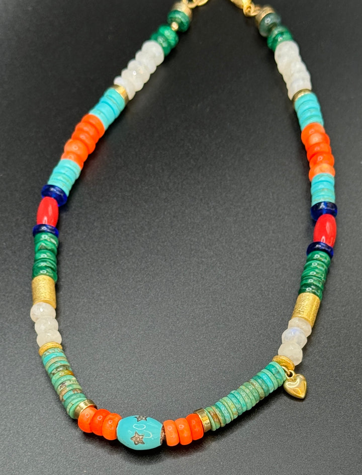 Mixed Heishi Neckalace