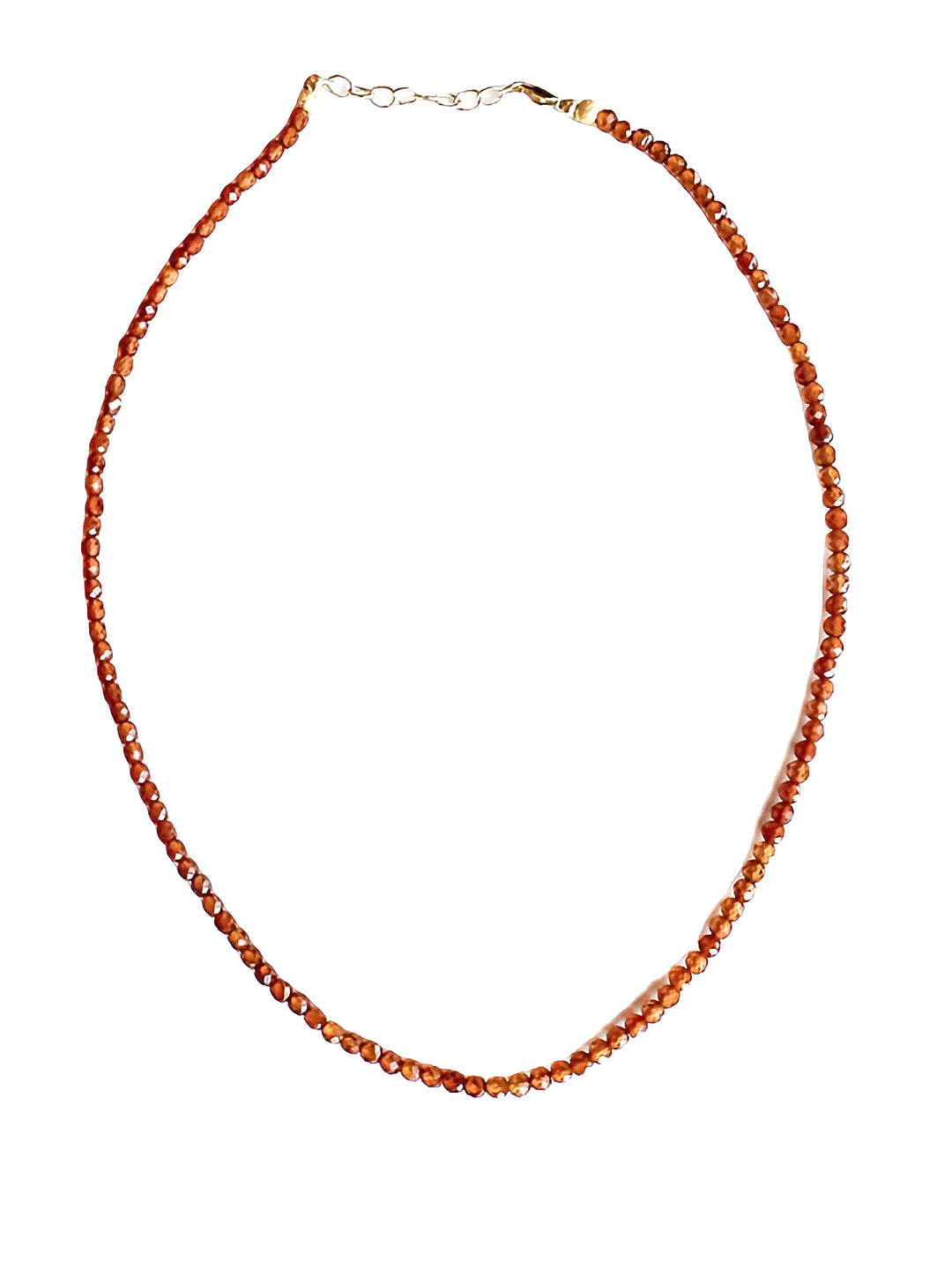 The Emma Carnelian Necklace with gold closure