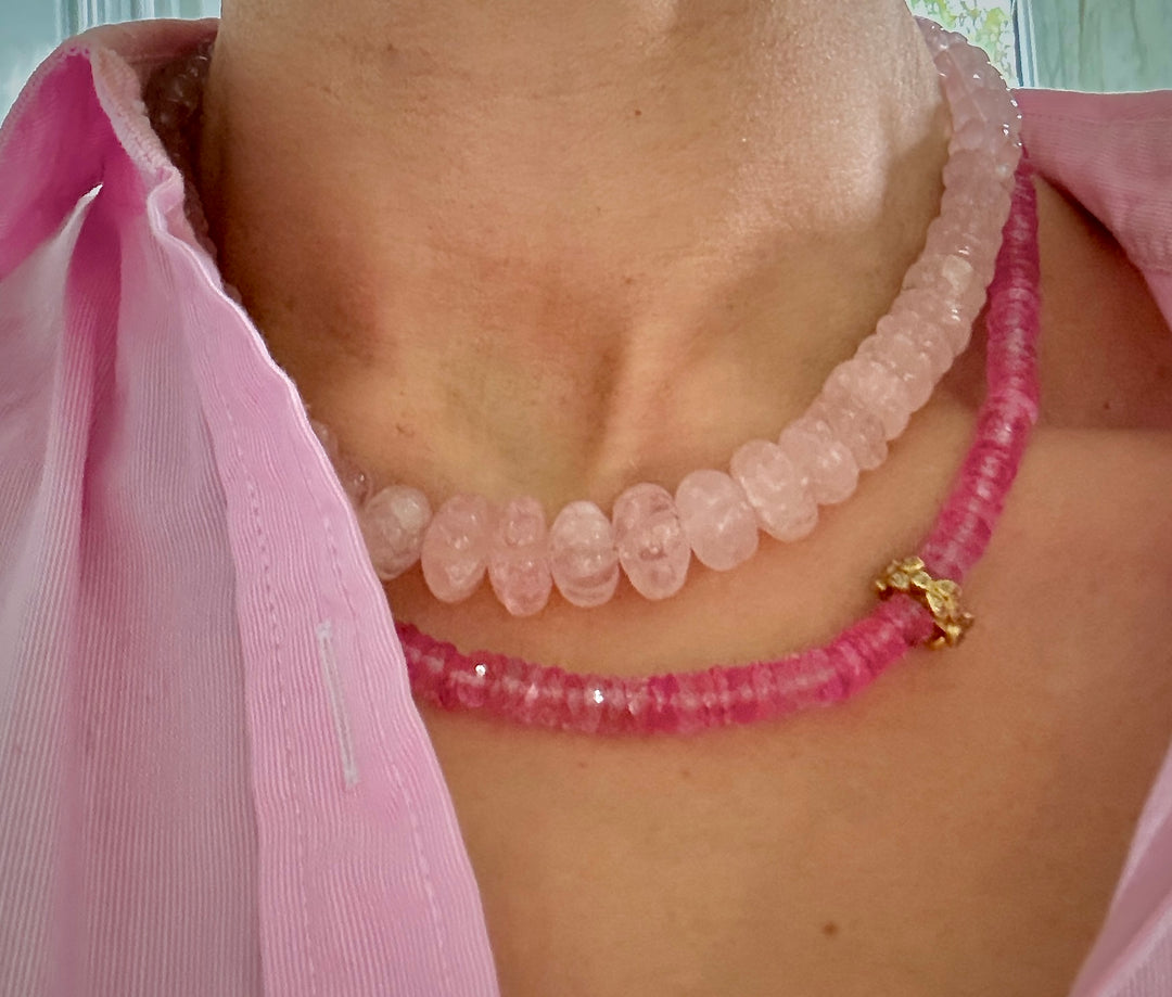Pink Carved Necklace