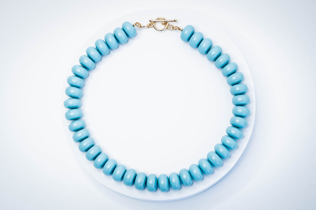 Cotton Candy Blue Necklace