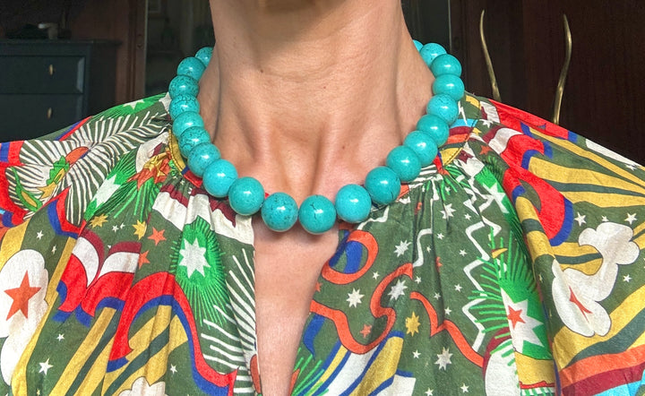 TURQUOISE BEAD NECKLACE