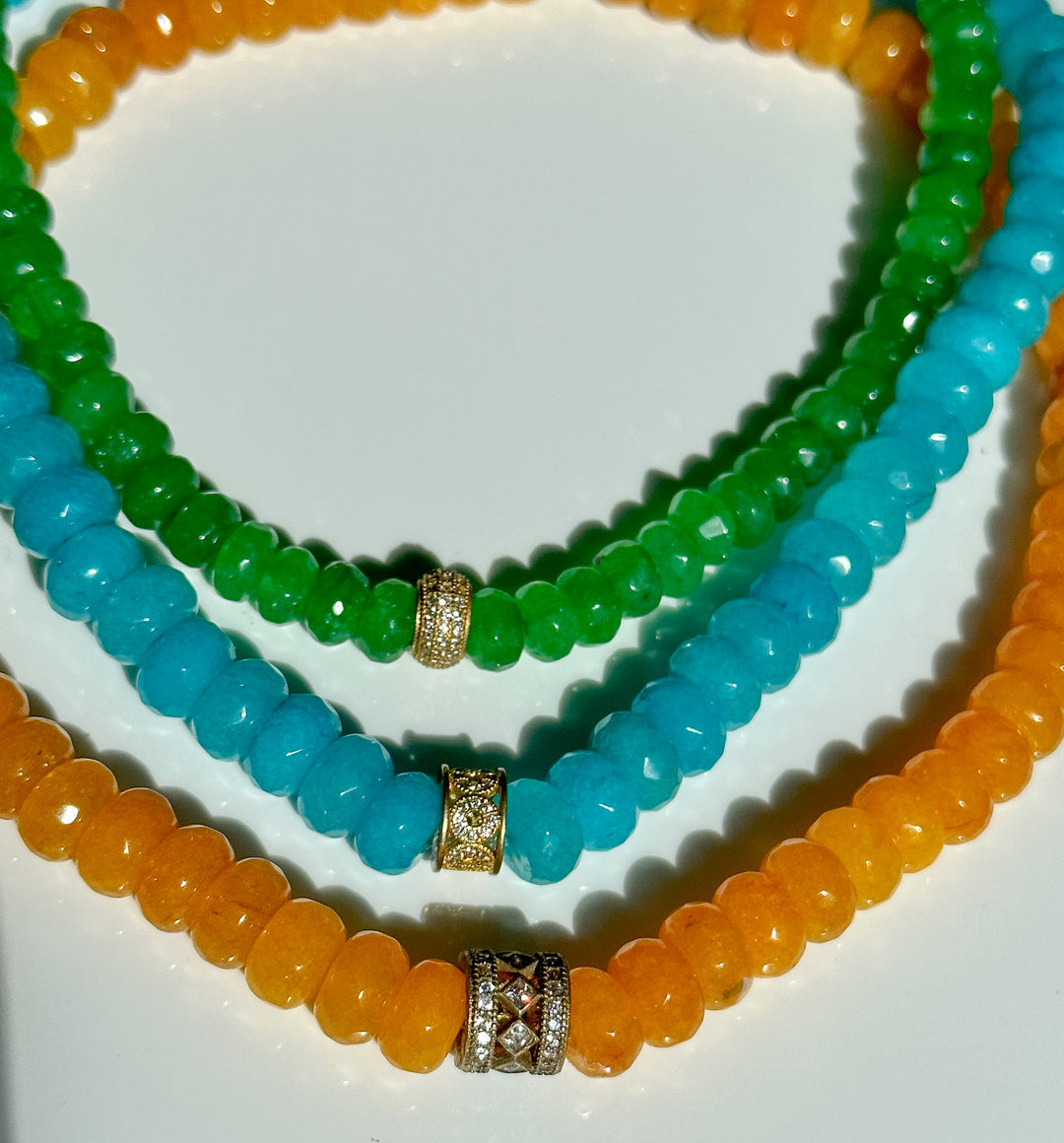Three Different Color of double necklace