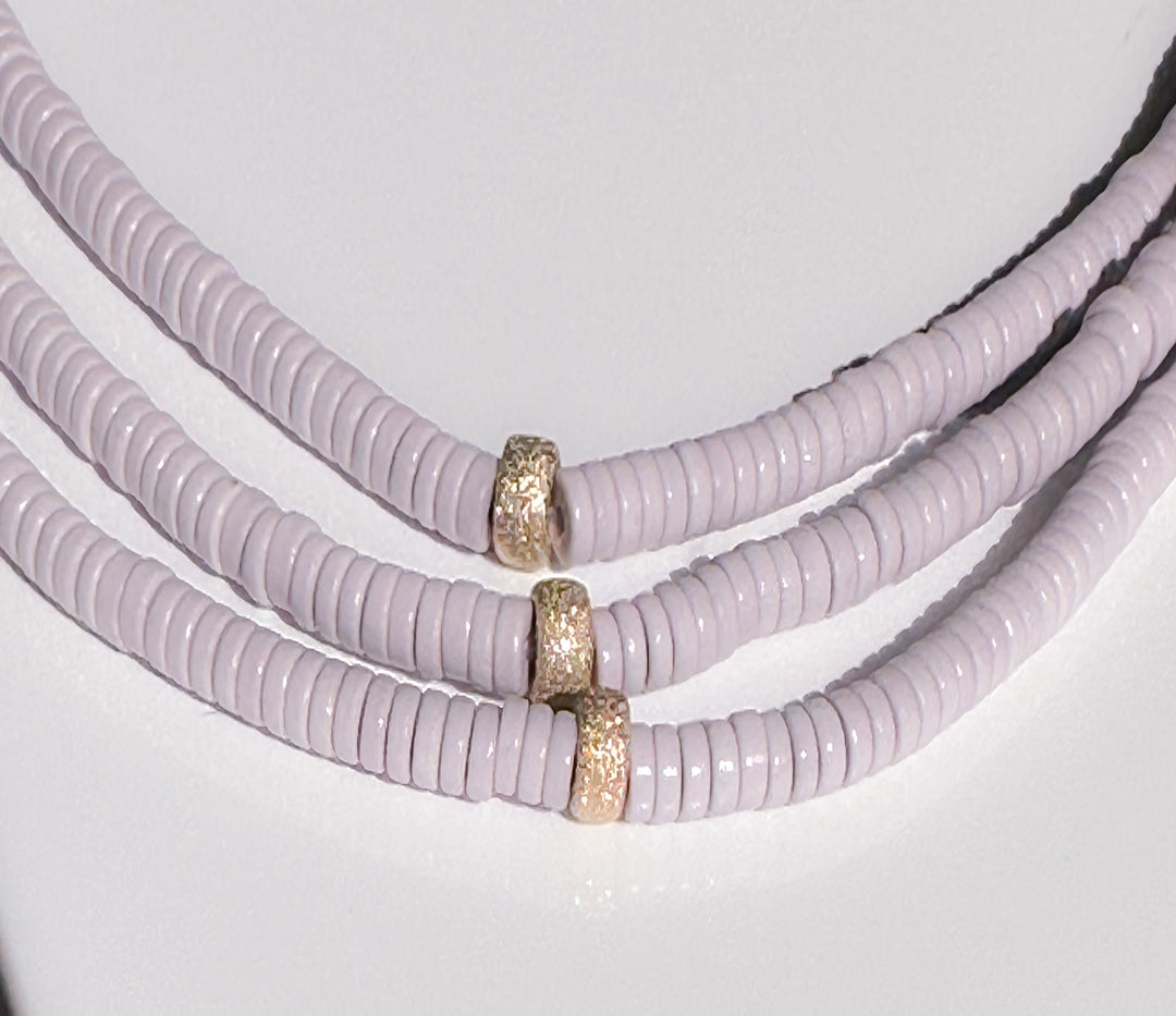 Buy Now Lavender Heishi Necklace